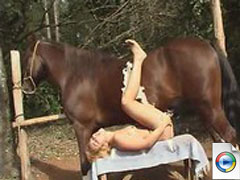 She is Crazy about Hard Horse's Dick